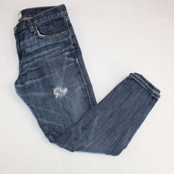 Current Elliott Denim Jeans Womens Size 26 Loved Destroy Skinny Blue Distressed - Picture 6 of 11